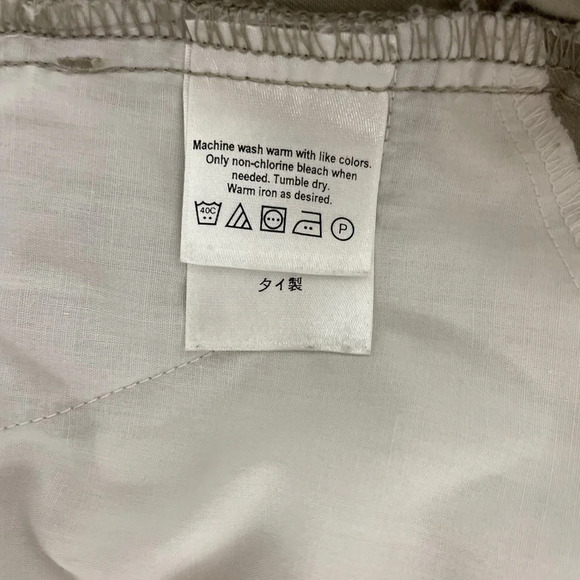 Vintage Eddie Bauer Legend Linden Skirt Size 12P Cotton Taupe Western - Picture 5 of 8